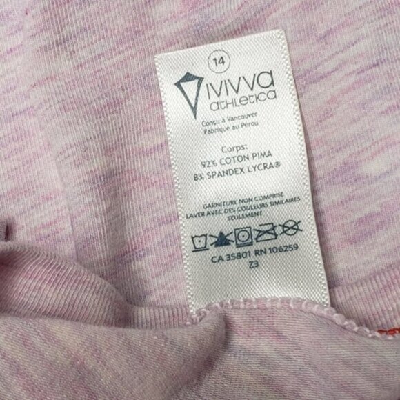 Ivivva Girls Tee Shirt Short Sleeve Size 14 Chest Pocket - Picture 9 of 13